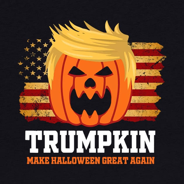 Trumpkin Make Halloween Great Again Funny Trump by Phylis Lynn Spencer